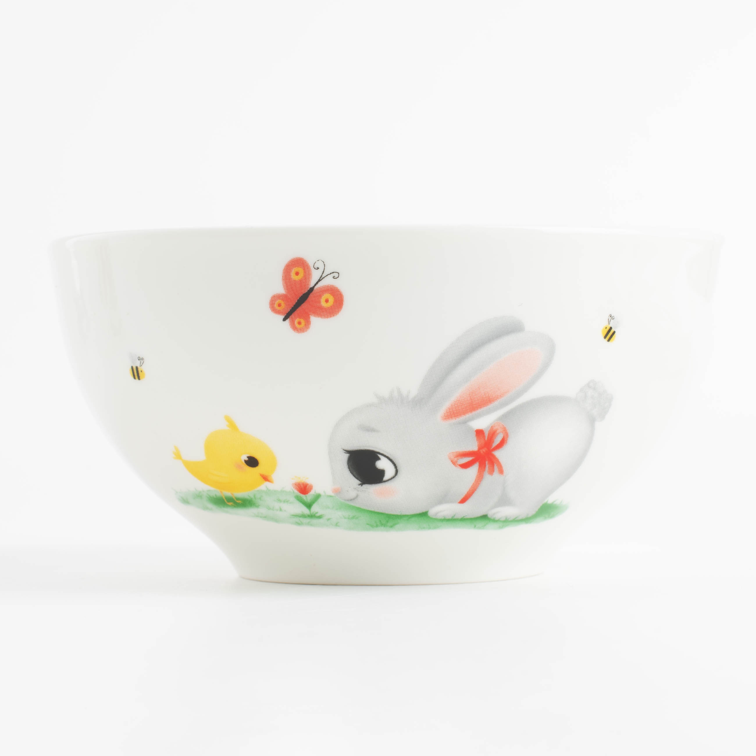 Набор посуды, детский, 3 пр, фарфор N, белый, Кролик и цыпленок, Easter kids изображение № 5