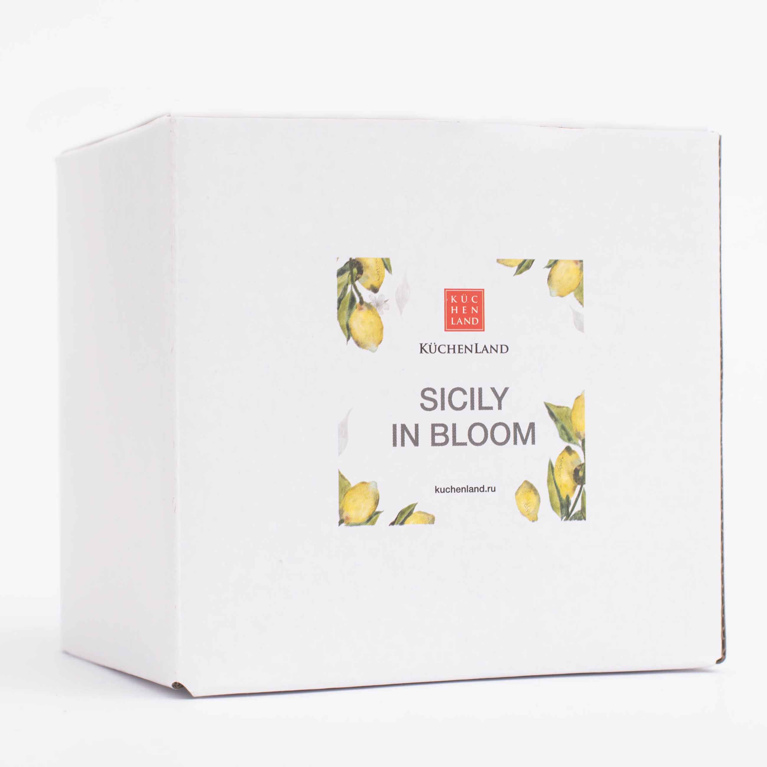 Кружка, 320 мл, керамика, белая, Лимоны на ветке, Sicily in bloom изображение № 6
