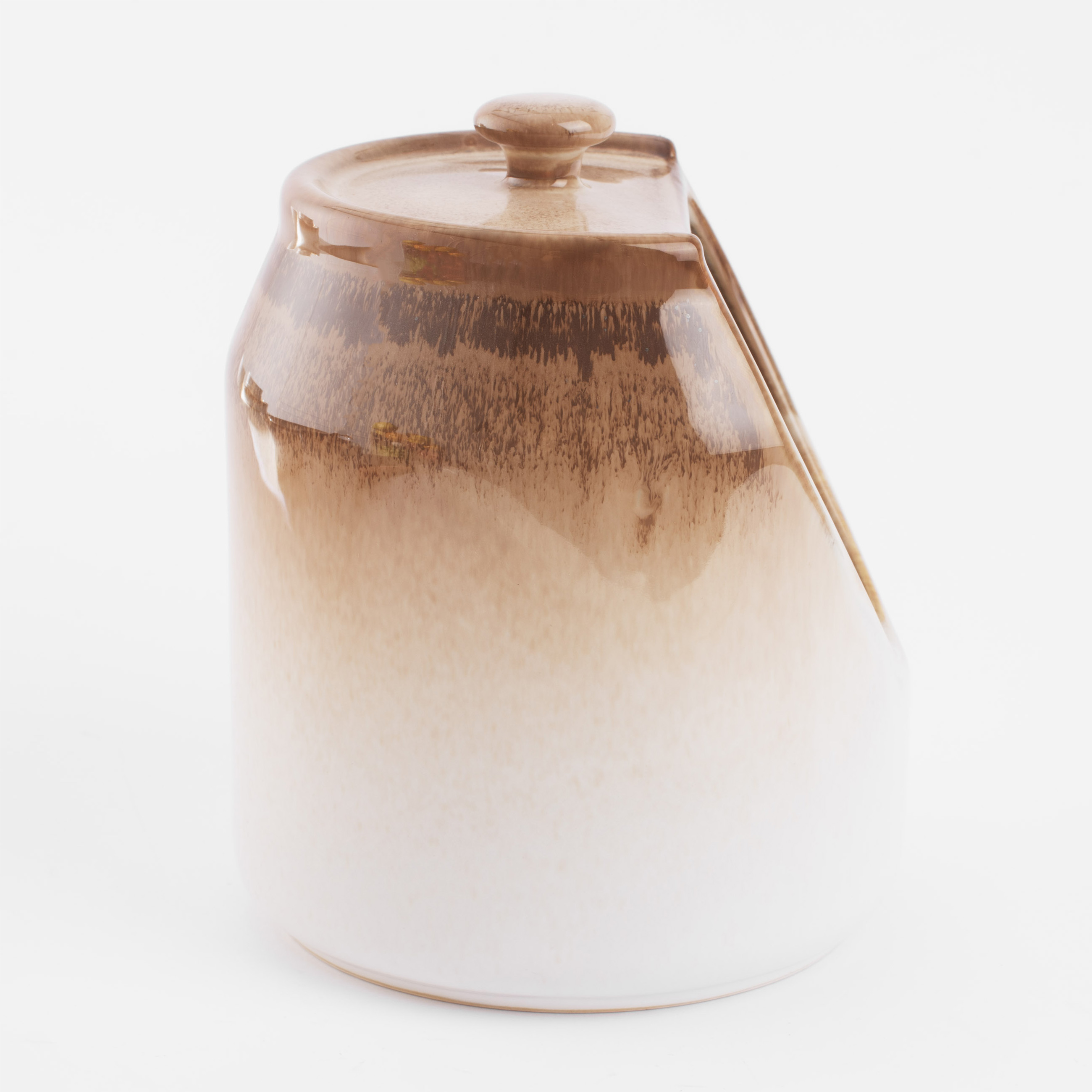 Емкость для соли, 15 см, керамика, бежевый градиент, Velir