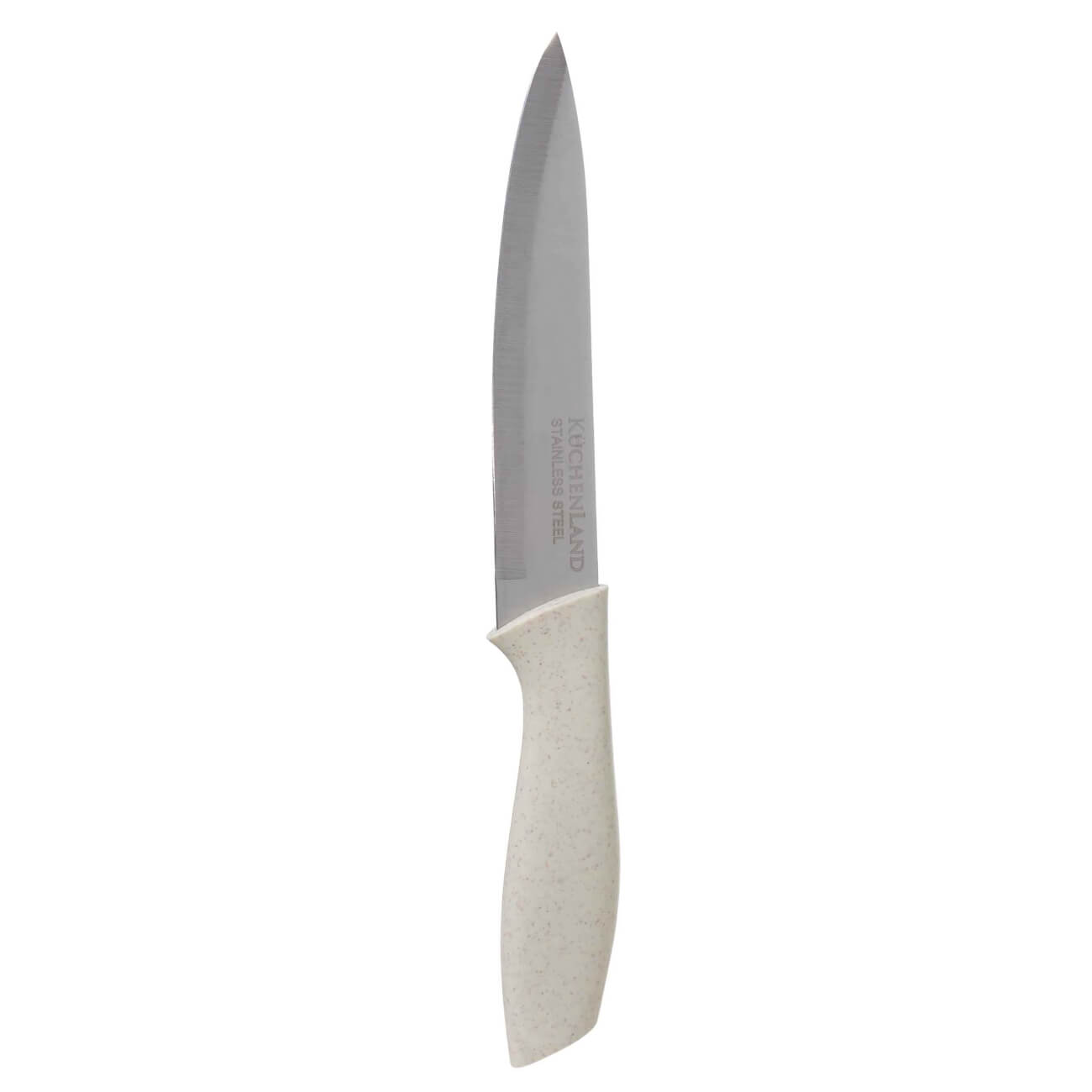 Нож для нарезки, 15 см, сталь/пластик, молочный, Speck-light kuchenland дуршлаг 22 см с двумя ручками сталь молочный soft