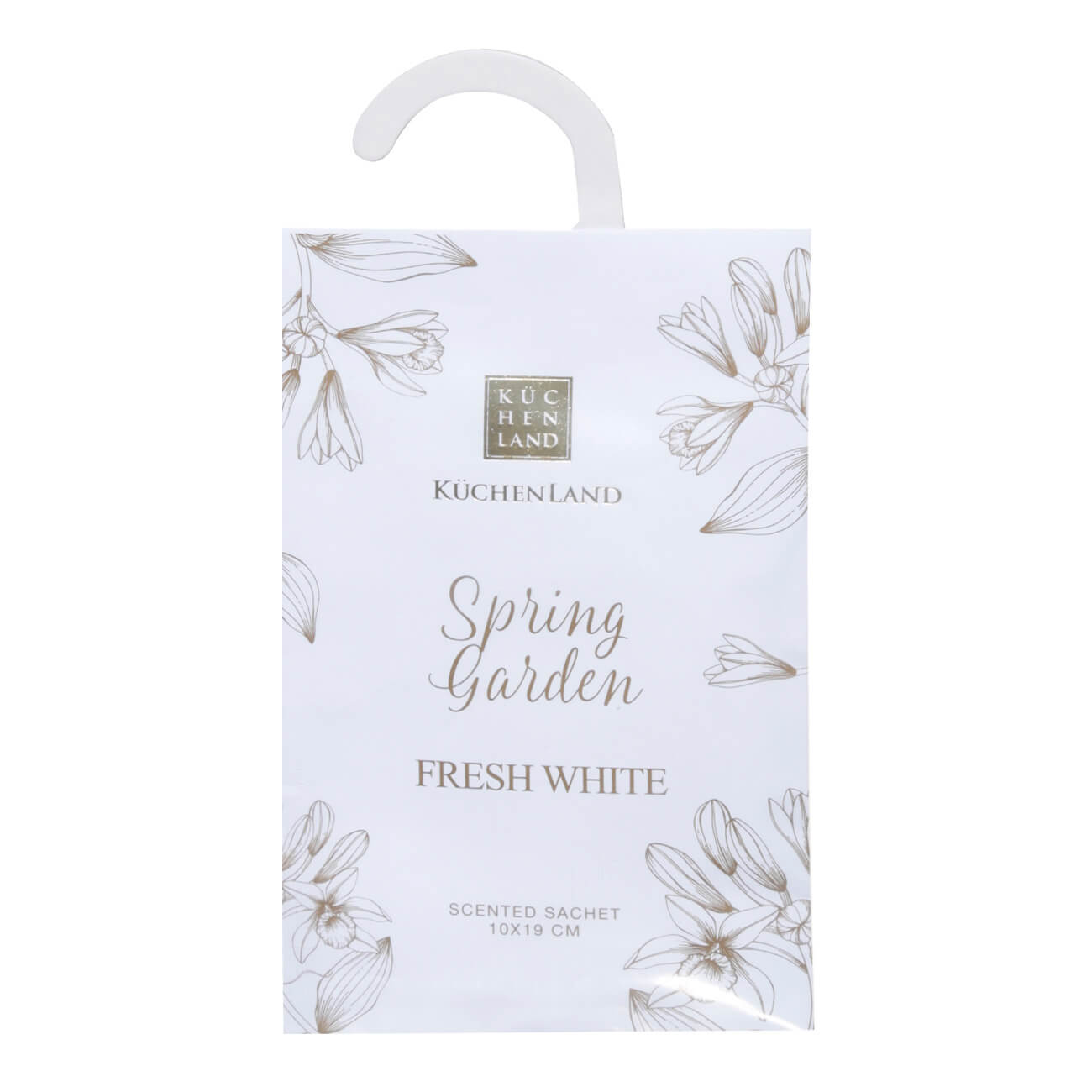 Саше ароматическое, 10х19 см, Spring Garden, Fresh white ароматическое саше hygge 1 вишнёвый мусс