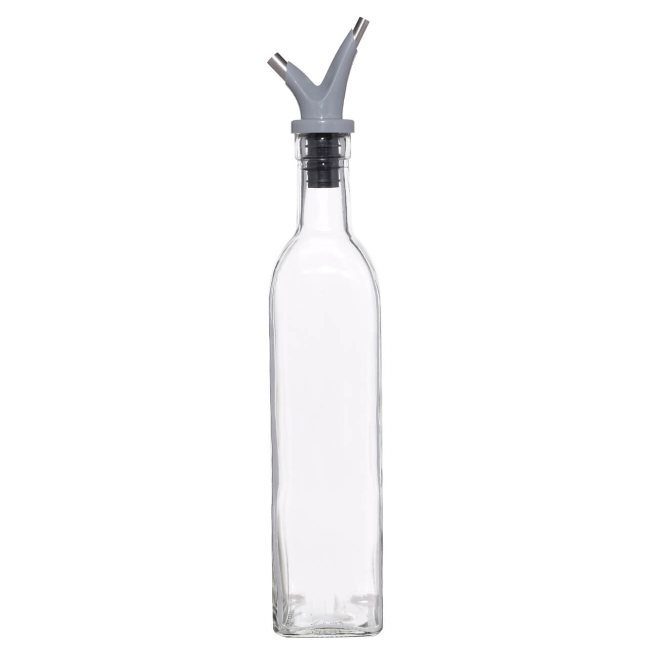Бутылка для масла или уксуса, 500 мл, с двойным дозатором, стекло/пластик, Assist распылитель для масла и уксуса mallony oliva 100 мл 100132