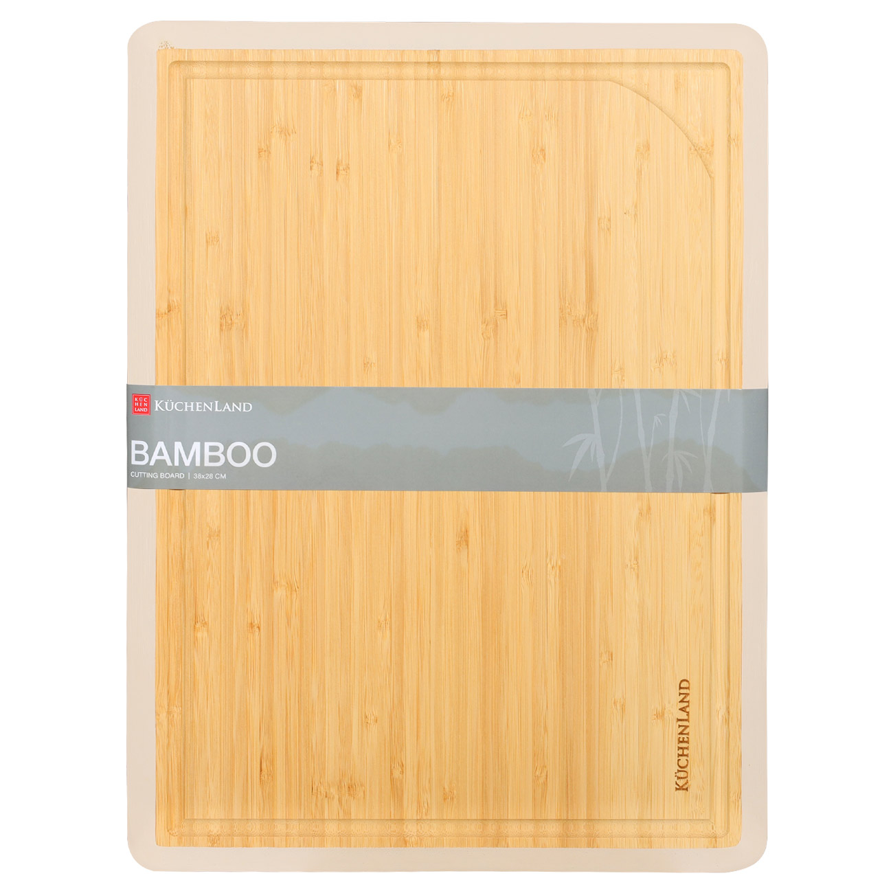 Доска разделочная, 38x28 см, бамбук, прямоугольная, молочный кант, Bamboo изображение № 2