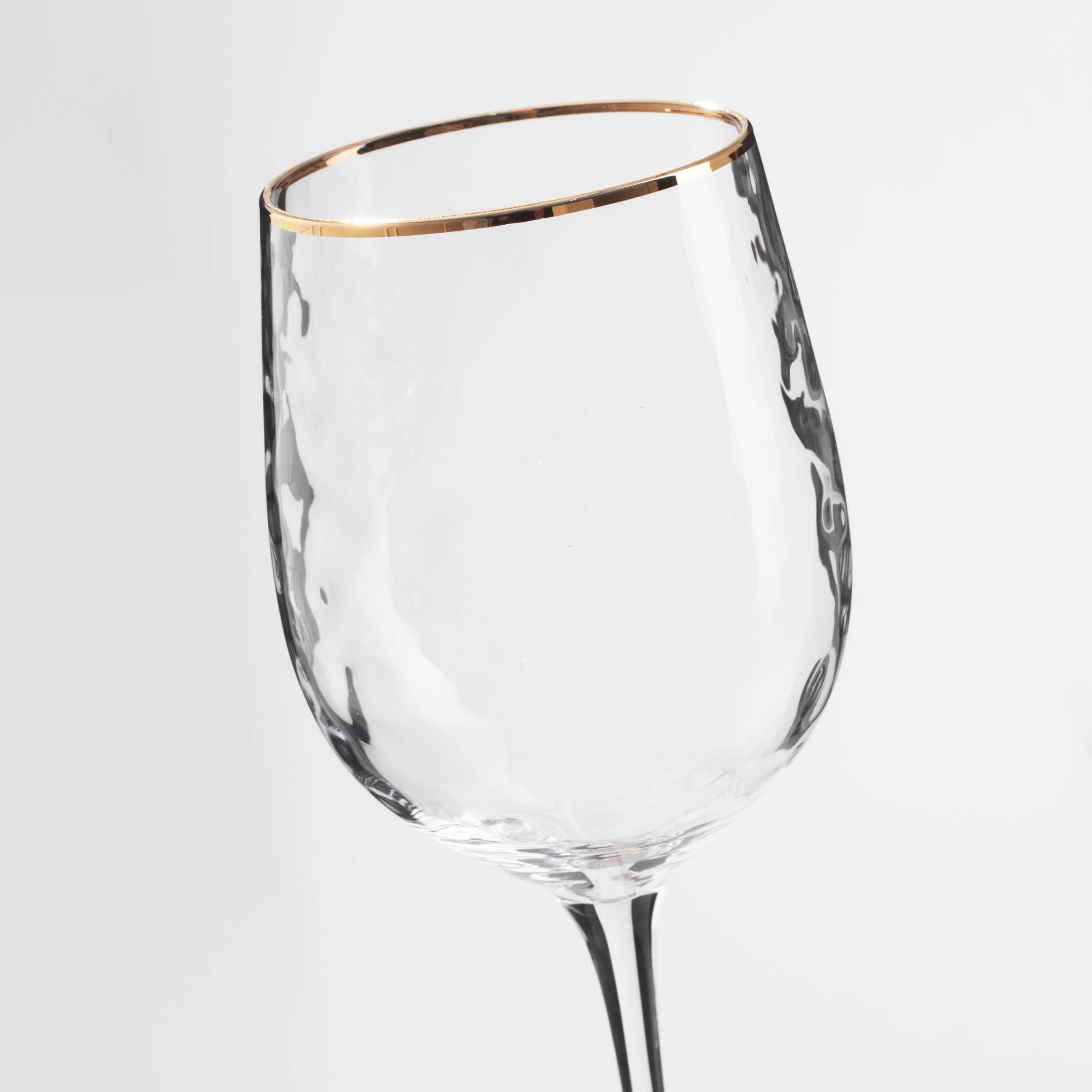 Бокал для вина, 380 мл, 2 шт, стекло, с золотистым кантом, Liomea gold изображение № 5