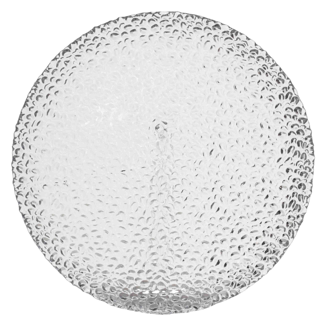 Тарелка обеденная, 27 см, стекло, Капли, Grain тарелка обеденная стекло 25 см круглая lillie luminarc q8714 белая