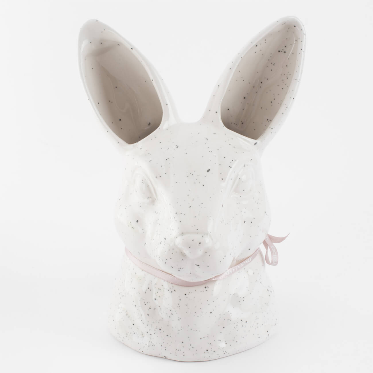 Ваза для цветов, 20 см, декоративная, керамика, молочная, в крапинку, Кролик, Natural Easter ваза для ов 19 см декоративная керамика белая женский бюст torso