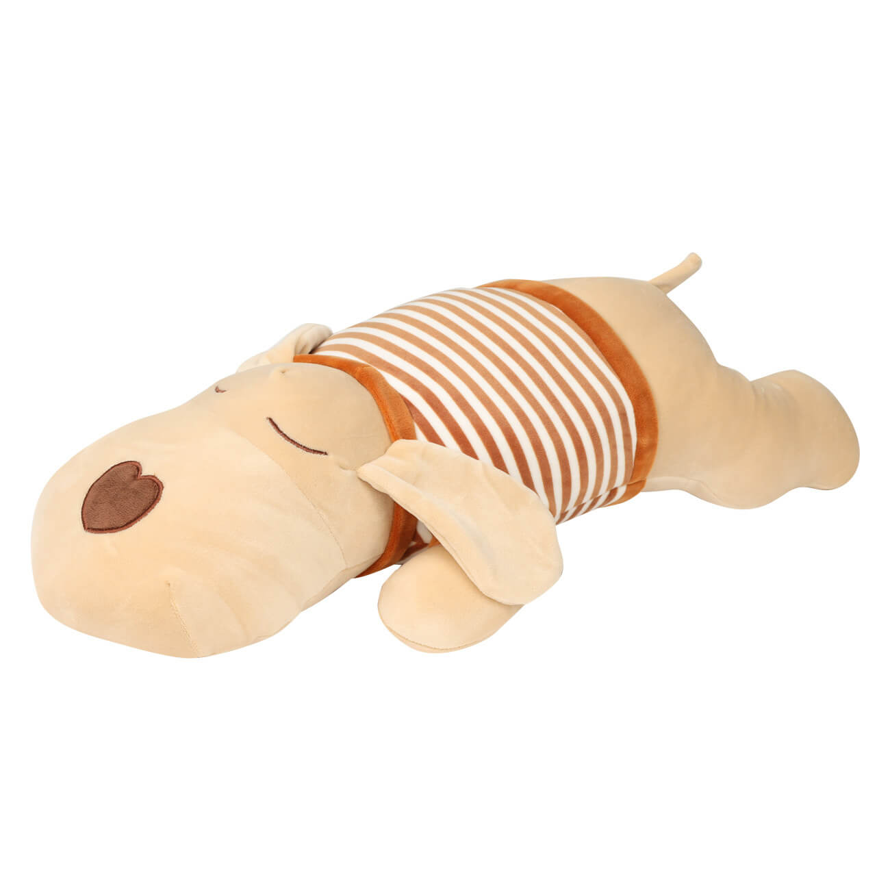 Подушка декоративная, 50 см, спандекс, бежево-коричневая, Собака, Childhood шар фольгированный 18 с днем рождения собака звезда