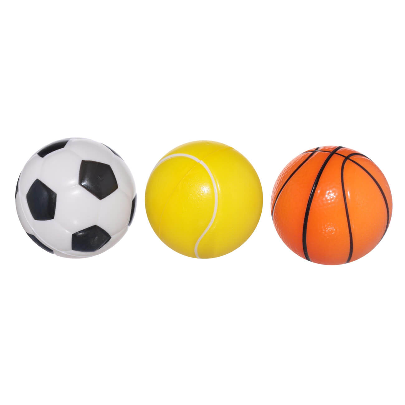 Мяч, 6 см, 3 шт, полиуретан, цветной, Футбол/Баскетбол/Теннис, Game мяч 6 см 3 шт полиуретан ной футбол баскетбол теннис game