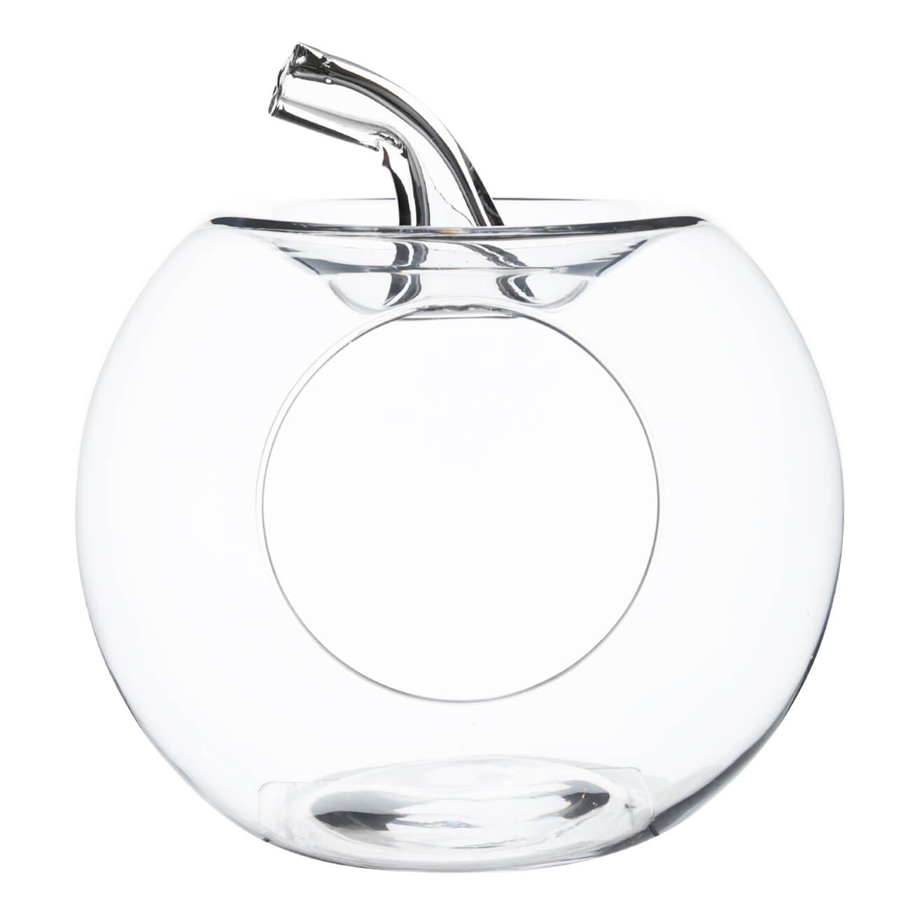 Конфетница, 27х24 см, стекло, Яблоко, Clear чайник заварочный 650 мл на подставке стекло б пробка clear