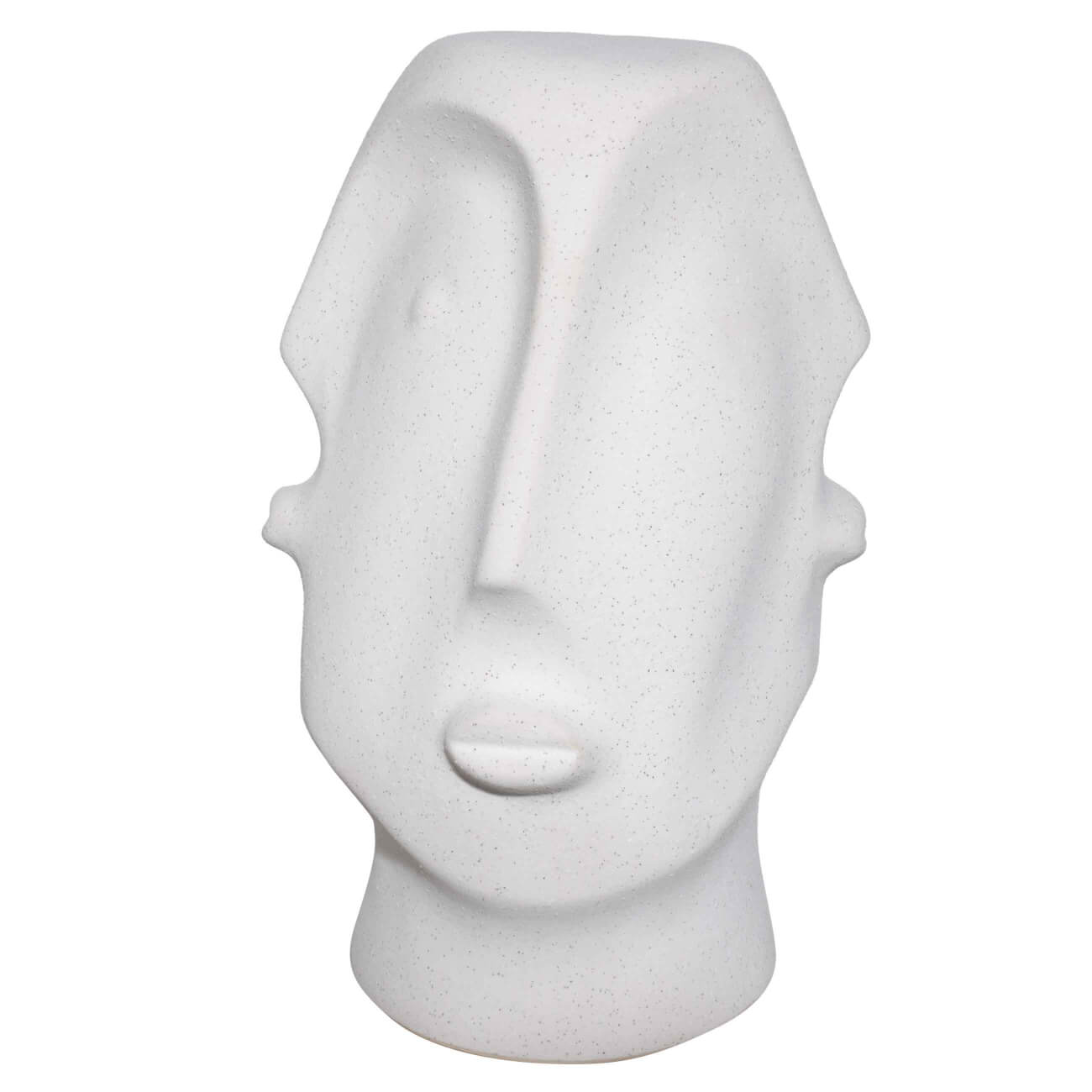 Статуэтка, 31 см, керамика, молочная, в крапинку, Лица, Faces статуэтка слон