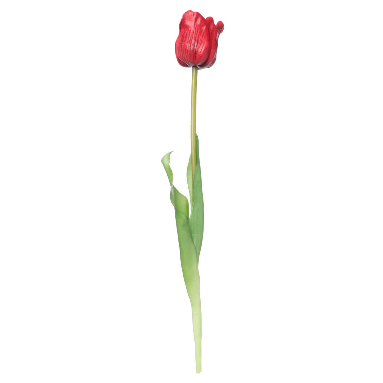 Цветок искусственный, 47 см, ТЭП, красный, Тюльпан, Tulip garden подставка под горшок настенная рыбка на 1 цветок