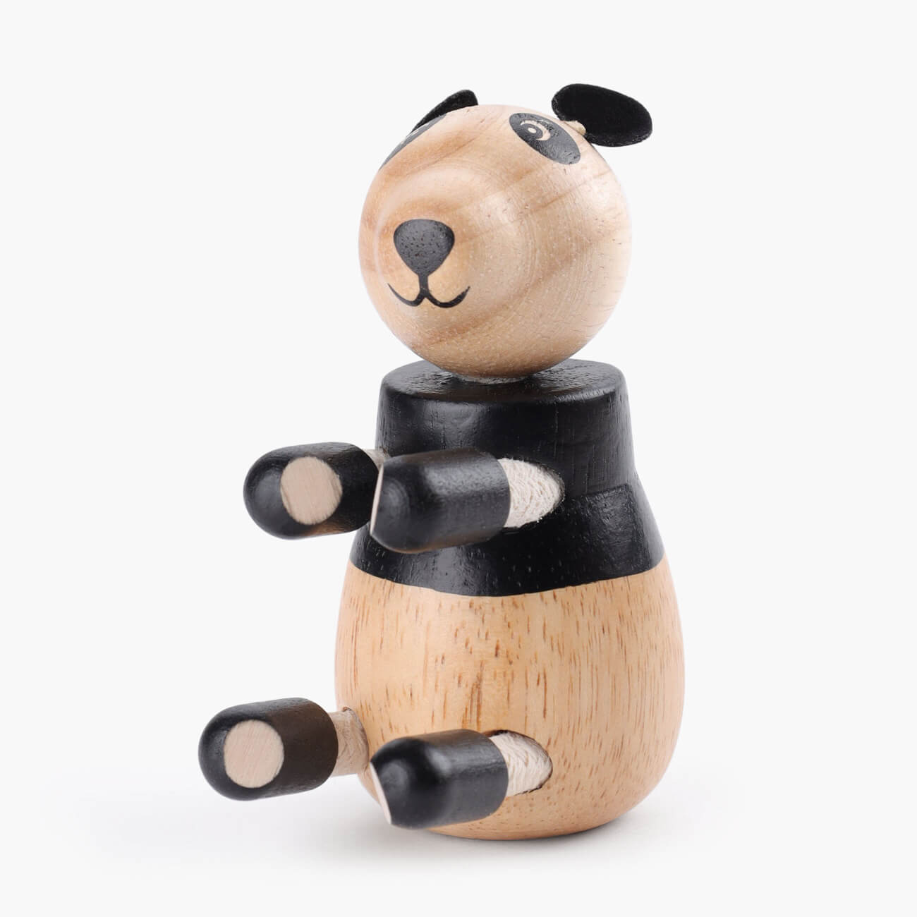 Игрушка, 8х9 см, дерево, Панда, Entertain мялка сквиши панда