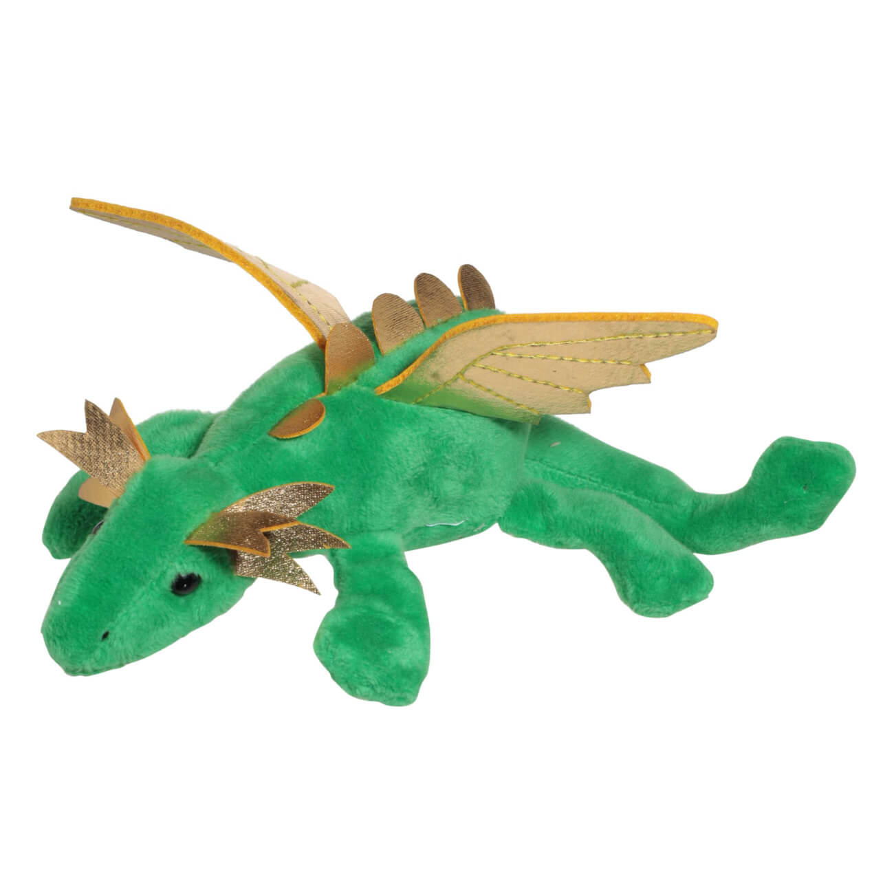 Магнит, 18 см, полиэстер, зелено-золотистый, Дракон, Dragon toy