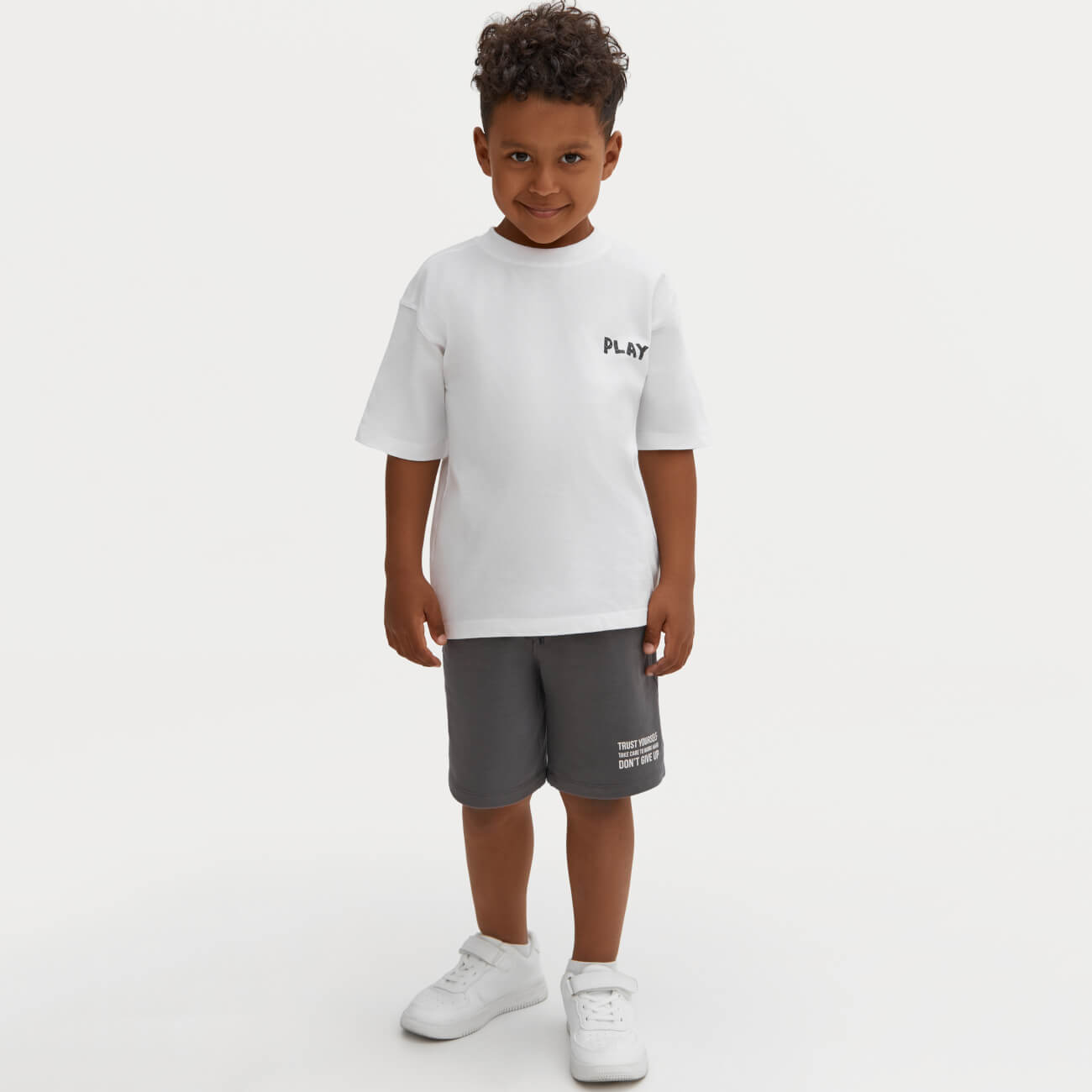 Футболка детская, р. 116 см, для мальчиков, хлопок, белая, Play, Ethan футболка женская р xl хлопок белая minimalism cassandra