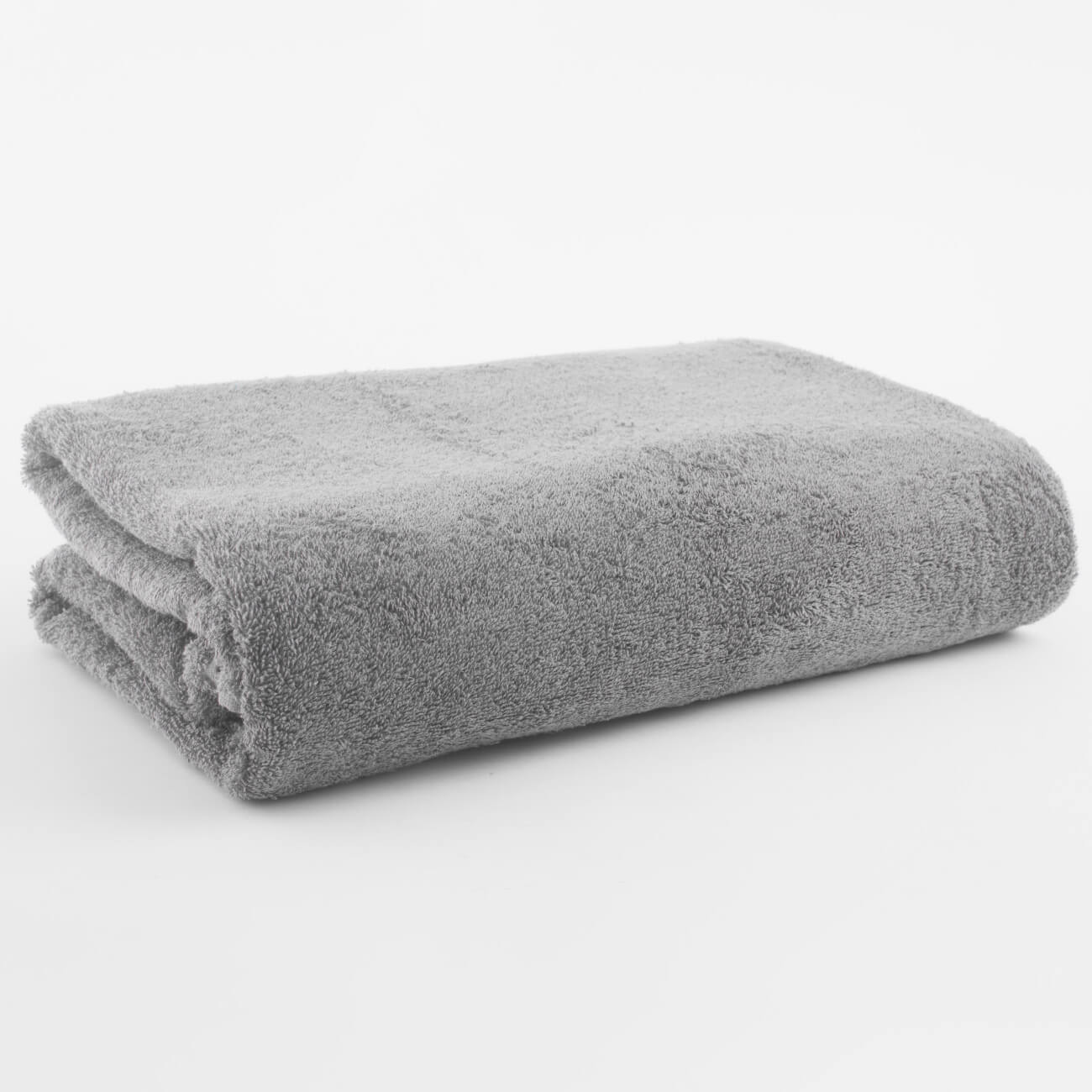 Полотенце, 100х150 см, хлопок, серое, Wellness набор для полотенце уголок рукавица